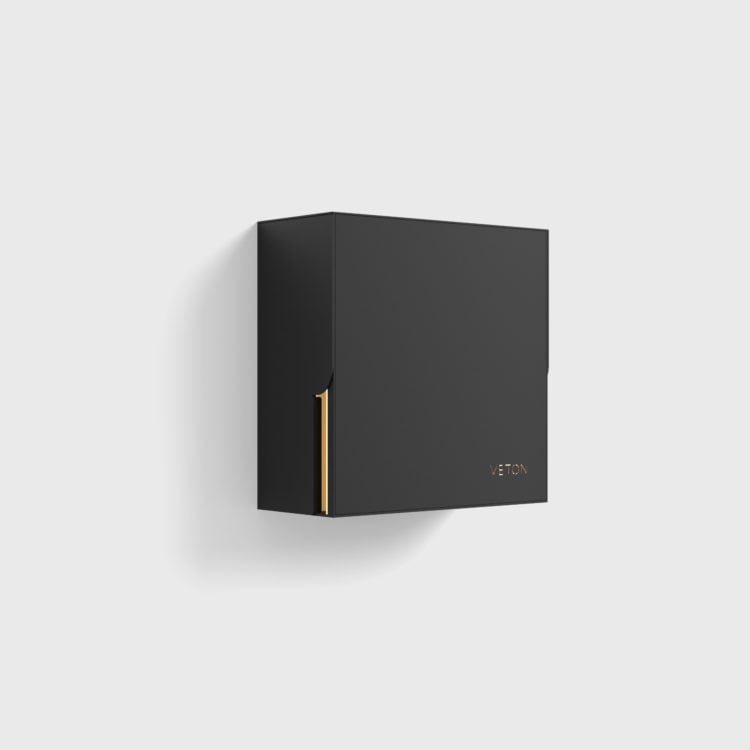 veton wallplus socket black metal iso